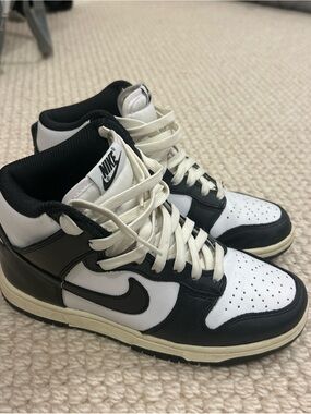 Nike Black and White High-Top Sneakers